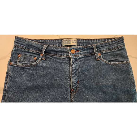 Signature by Levi Strauss At Waist Bootcut Jeans Women's Size 14 Stretch Denim - Picture 3 of 11